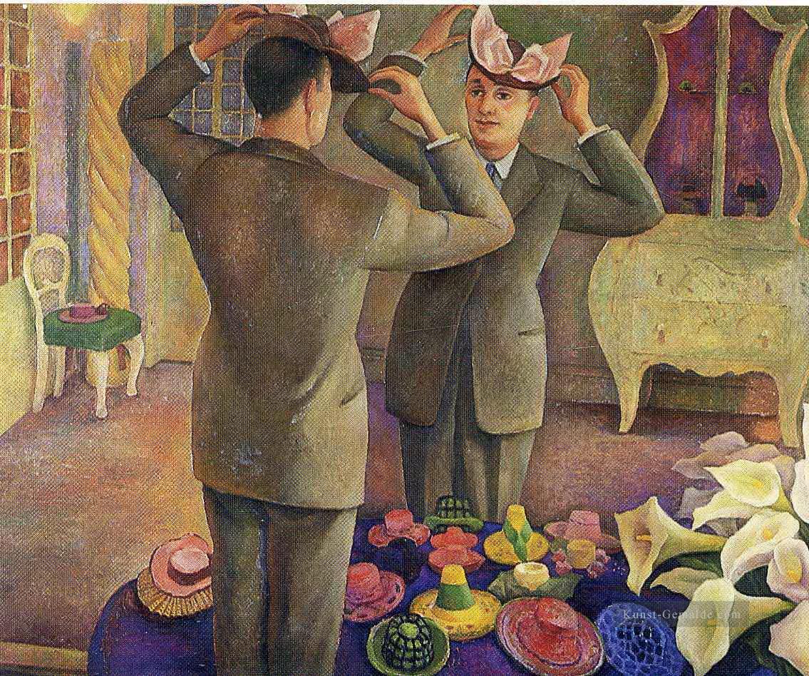 der Hutmacher von Henri de Chatillon 1944 Diego Rivera Ölgemälde